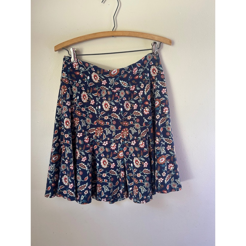 Sahalie Floral Print Mini Skirt Womens Small Cottagecore Boho Casual Cottage